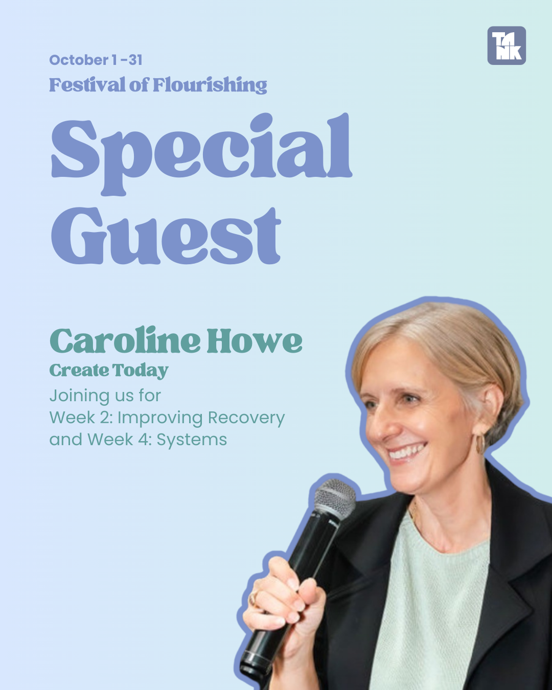 Dr Caroline Howe as a Special Guest at Festival of Flourishing Week 2 on Improving Recovery