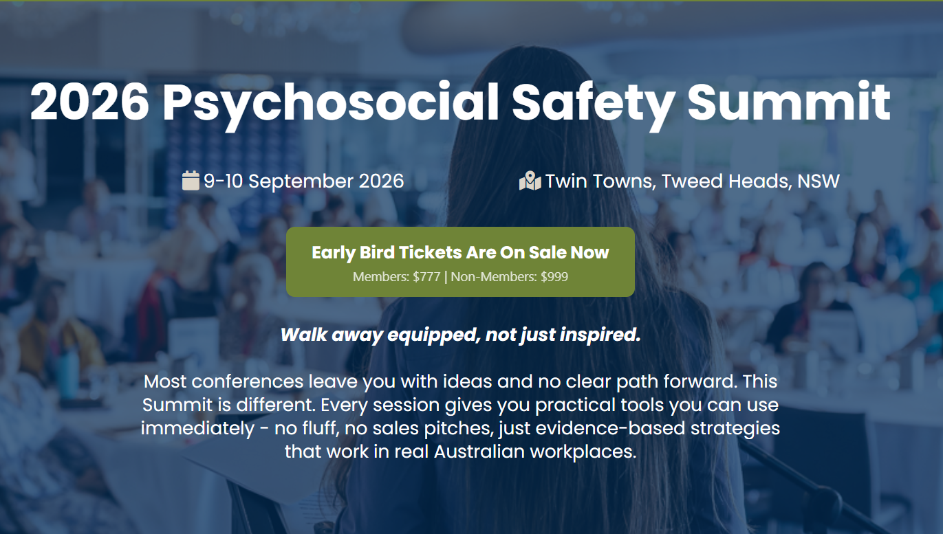 Psychosocial Safety and Leadership Summit